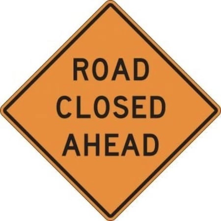 Accuform RIGID CONSTRUCT ION SIGN ROAD CLOSED FRK427DP